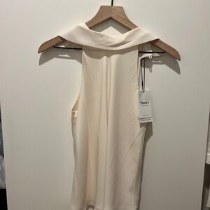 Theory Women's Cream Blouse
